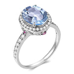 Aquamarine minimalist ring nz