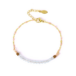 Aquamarine pearl bracelet nz