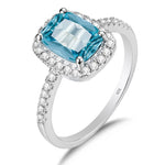 Aquamarine silver ring nz
