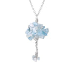 Aquamarine tree necklace nz