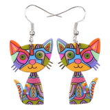 Artist Cat Earrings nz