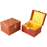 Asian silk jewelry box 10 x 8 6 cm nz