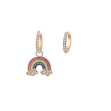 Asymmetrical Rainbow earrings nz