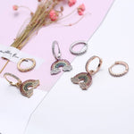 Asymmetrical Rainbow earrings nz