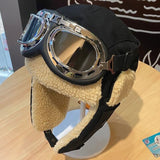Aviator Ushanka with fur With glasses nz