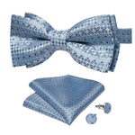 Baby blue polka dot bow tie Bleu Ciel à Pois nz