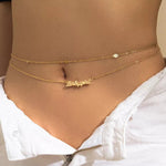 Babygirl Chain Belt Gold nz