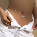 Babygirl Chain Belt Silver nz