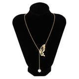 Back necklace butterfly Gold nz
