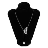 Back necklace butterfly Silver nz