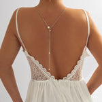 Back necklace with white pearls nz