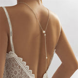 Back necklace with white pearls nz
