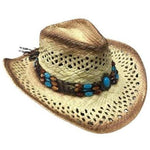 Beaded straw cowboy hat nz