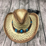 Beaded straw cowboy hat nz