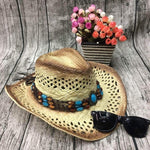 Beaded straw cowboy hat nz