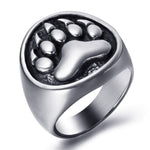 Bear Paw Signet Ring 8 (57 mm) nz