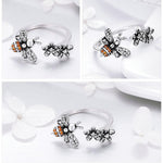 Bee flower ring nz