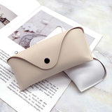Beige leather glasses case nz
