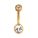 Belly button piercing golden tone nz
