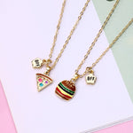 Best friend necklace pizza and burger nz