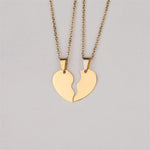 Best friends heart necklace 14K gold nz
