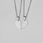 Best friends heart necklace Silver nz