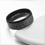 Bible verse ring 54 mm / Black nz