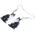 Bicolour cat earrings nz