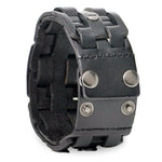 Biker leather bracelet nz