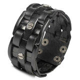 Biker leather bracelet nz