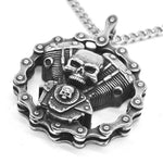 Biker Skull Necklace nz