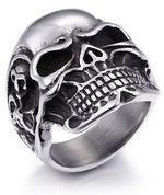 Biker Skull Ring 54 mm nz