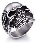 Biker Skull Ring 54 mm nz
