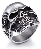 Biker Skull Ring 54 mm nz