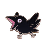 Bird brooch Black nz
