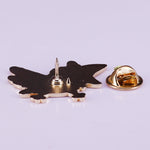 Bird brooch Black nz
