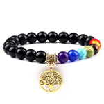 Black 7 Chakra Bracelet nz