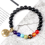 Black 7 Chakra Bracelet nz