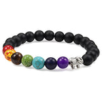 Black 7 Chakra Tibetan Mala Bracelet nz