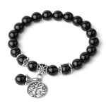 Black Agate Tree of Life Bracelet nz