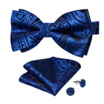 Black and blue bow tie king baroque nz