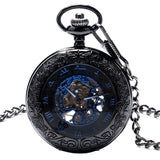 Black and blue pocket watch nz