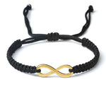 Black and gold infinity bracelet nz