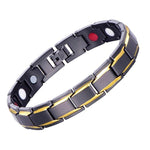 Black and gold magnetic bracelet nz