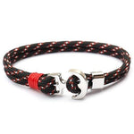 Black and red anchor bracelet nz