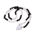 Black and white fox necklace nz