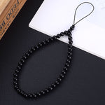 Black beaded phone strap nz