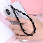 Black beaded phone strap nz