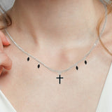 Black cross necklace nz
