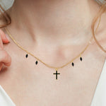 Black cross necklace nz
